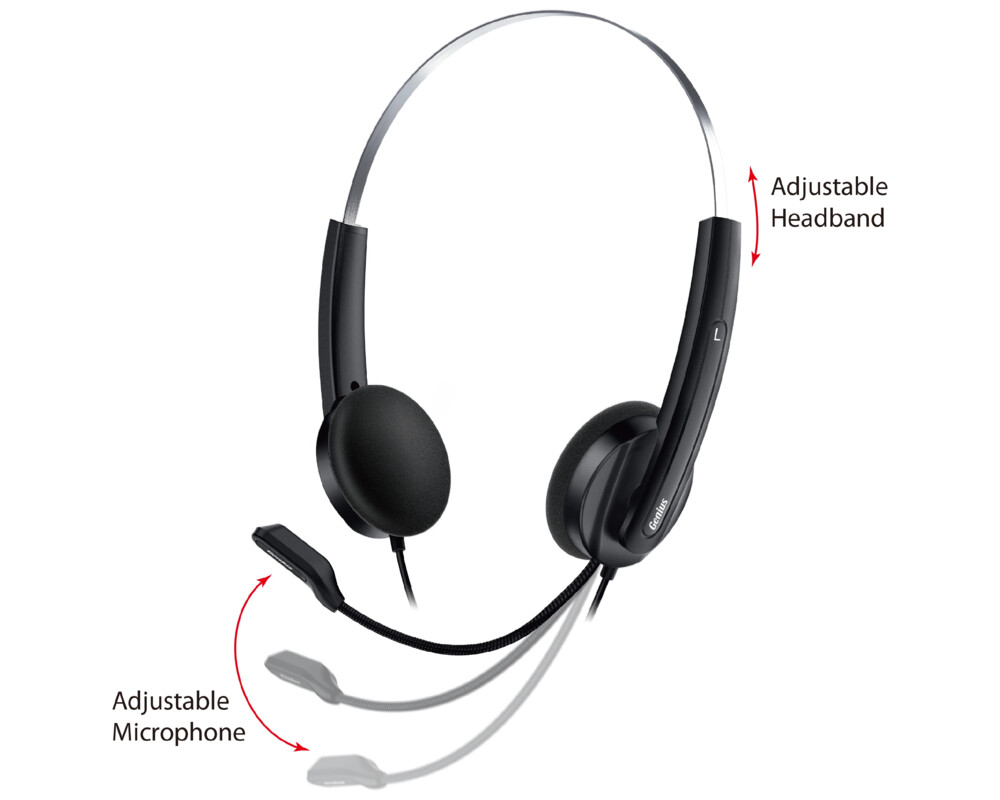 Слушалки Genius с микрофон Headset HS-220U - AI 2
