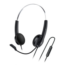  Genius с микрофон Headset HS-220U - AI 812732 GENIUS-HS-220U-BK на топ цена - PIC.bg