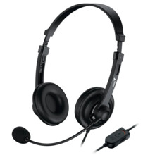  Genius с микрофон Headset HS-230U - USB 812733 GENIUS-HS-230U-BK на топ цена - PIC.bg