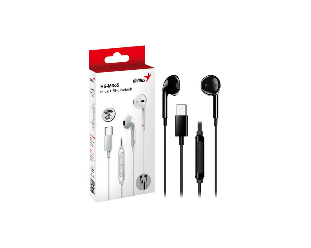 Слушалки Genius тапи In-ear Earbuds HS-M365 - USB-C 2