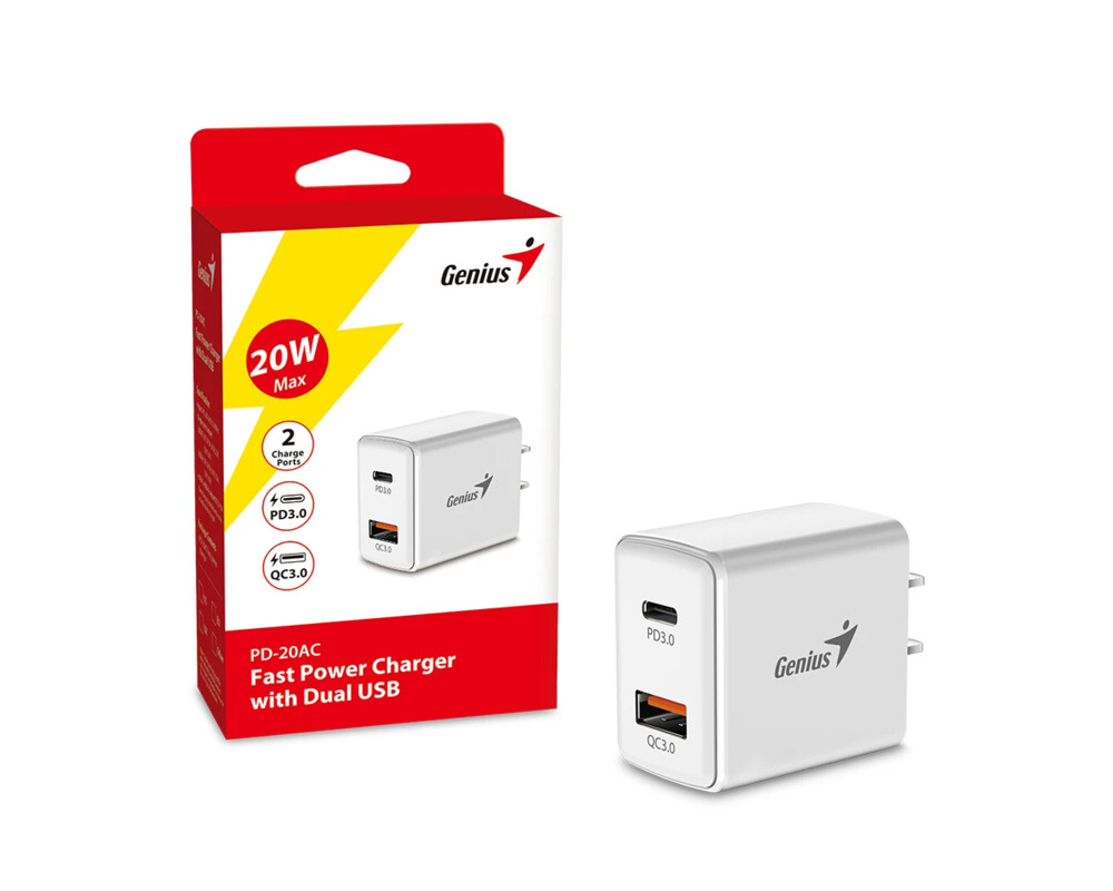 Зарядно Genius бързо Fast Charger PD-20AC - 20W 5