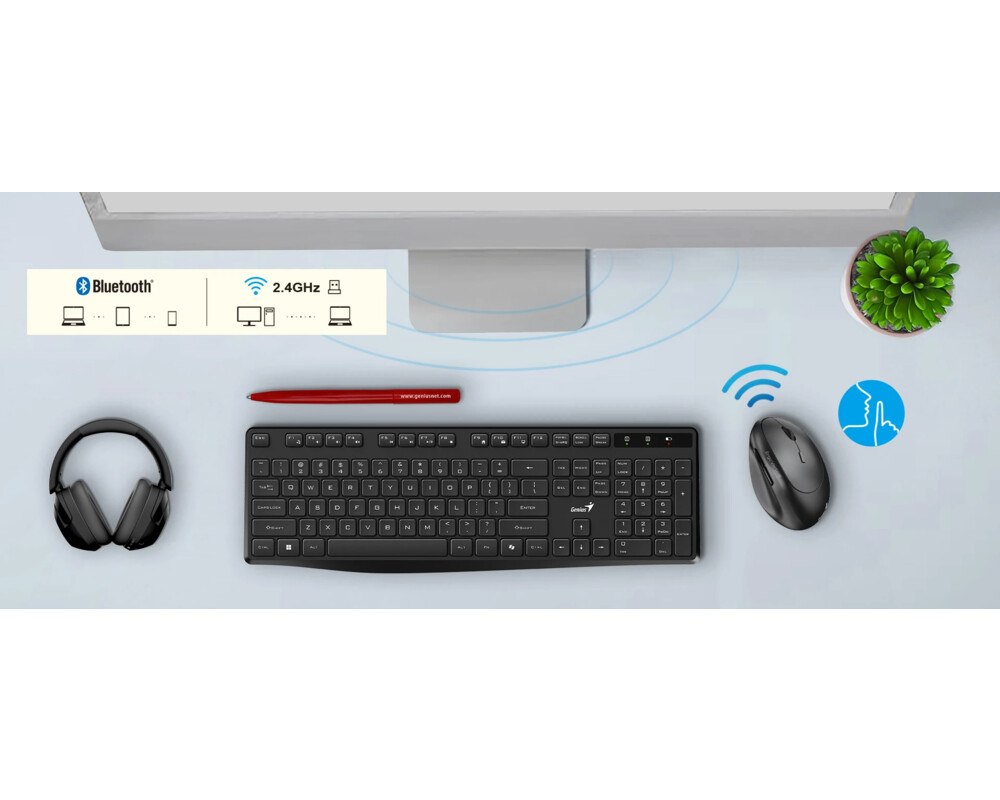 Мишка Genius вертикална безжична мишка Vertical Mouse wireless Ergo 8350S - Silent 4