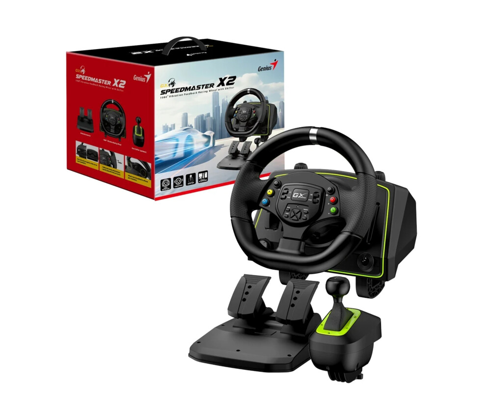 Волан Genius Racing Wheel with pedals SpeedMaster X2 - Gear shifter 5