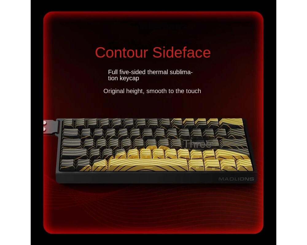 Клавиатура Madlions професионална геймърска механична клавиатура Professional Gaming Mechanical Keyboard MAD 68 HE Contour Flagship - 8K 12