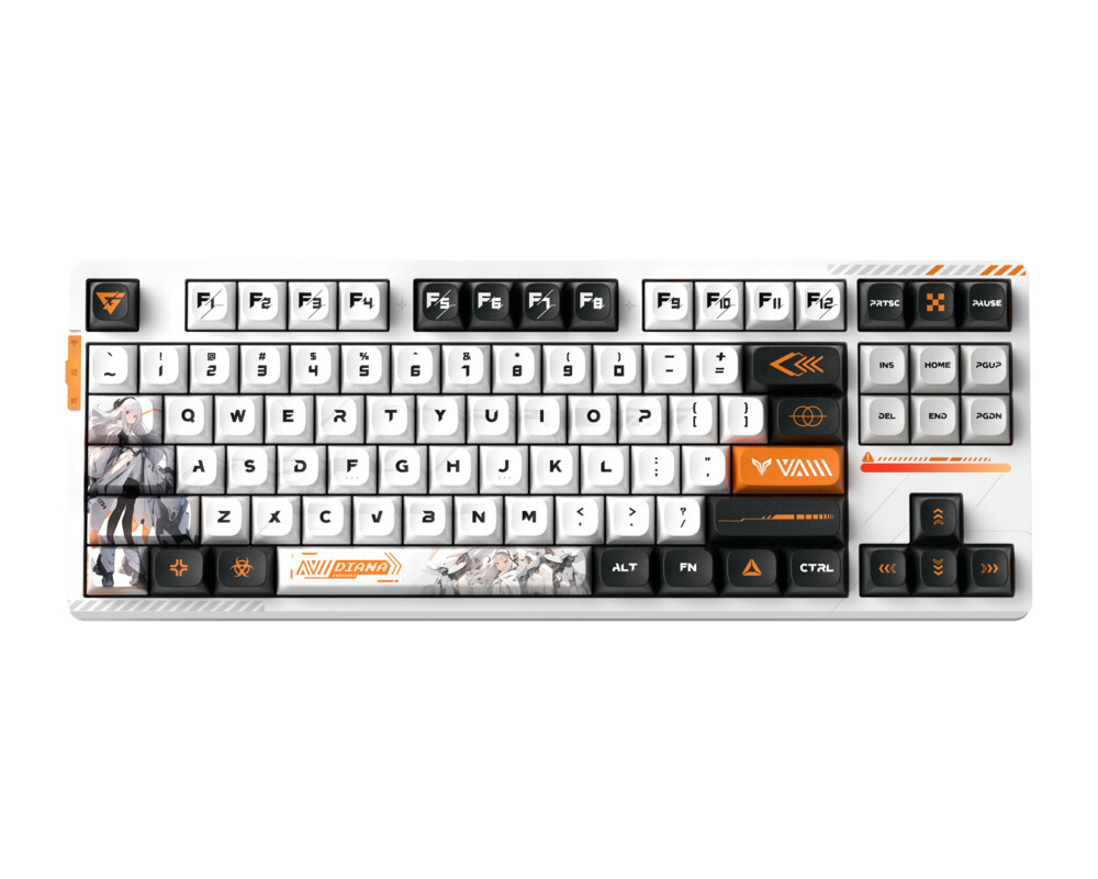 Клавиатура VGN професионална безжична геймърска механична клавиатура Wireless Professional Gaming Mechanical Keyboard - V87 PRO Diana - Aniya Switches 3