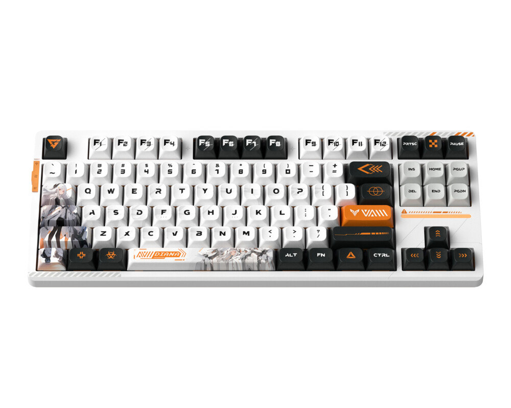 Клавиатура VGN професионална безжична геймърска механична клавиатура Wireless Professional Gaming Mechanical Keyboard - V87 PRO Diana - Aniya Switches 2
