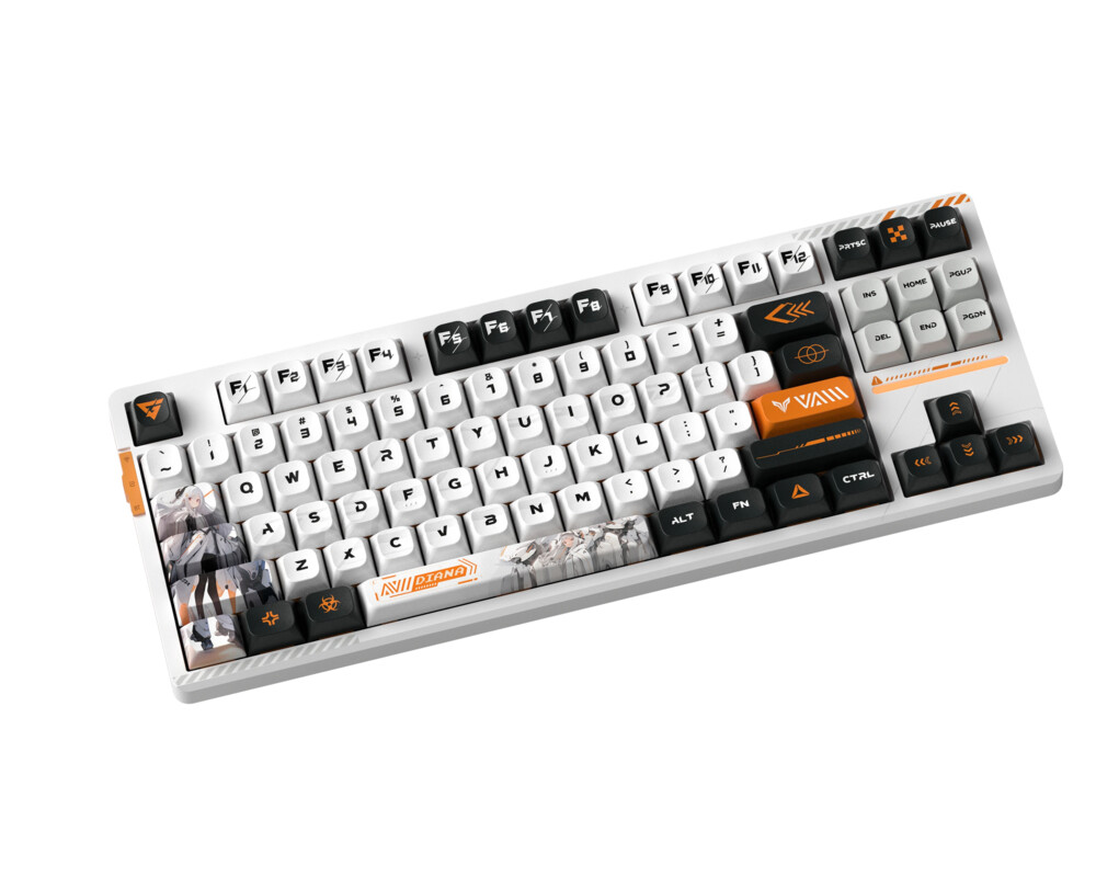 Клавиатура VGN професионална безжична геймърска механична клавиатура Wireless Professional Gaming Mechanical Keyboard - V87 PRO Diana - Aniya Switches 5