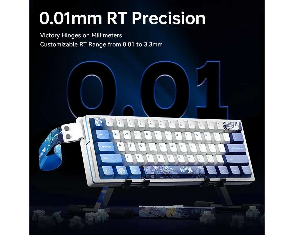 Клавиатура ATK професионална геймърска механична клавиатура Professional Gaming Mechanical Keyboard EDGE 60 HE Master Leviatan - 8K 7