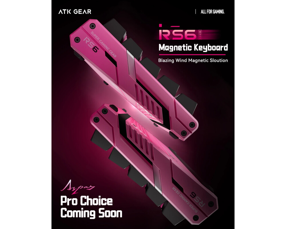 Клавиатура ATK професионална геймърска механична клавиатура Professional Gaming Mechanical Keyboard RS6 Ultra - 8K 7