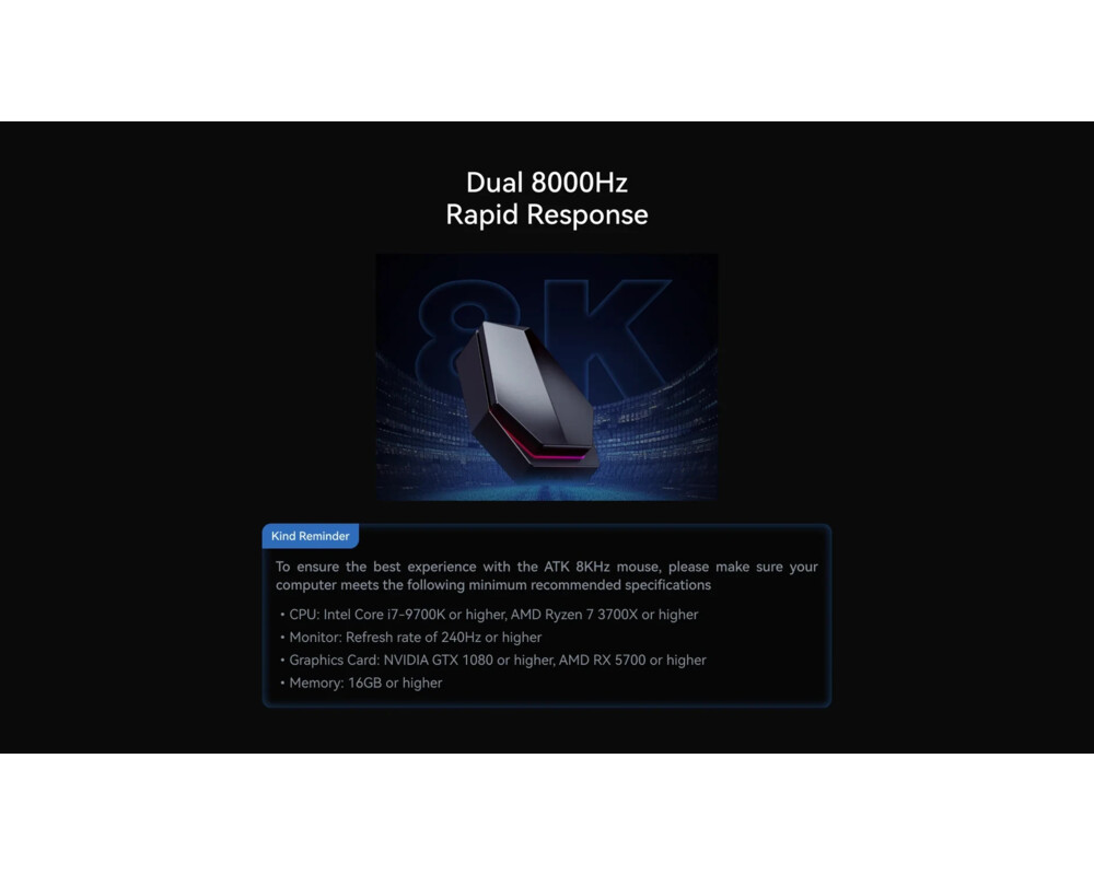 Мишка ATK професионална Wireless Gaming Mouse Z1 PRO MAX - 8K 6