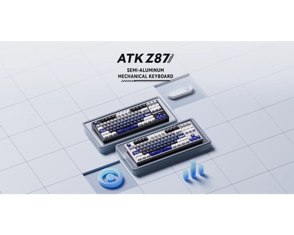 Клавиатура ATK професионална безжична геймърска мех... 2