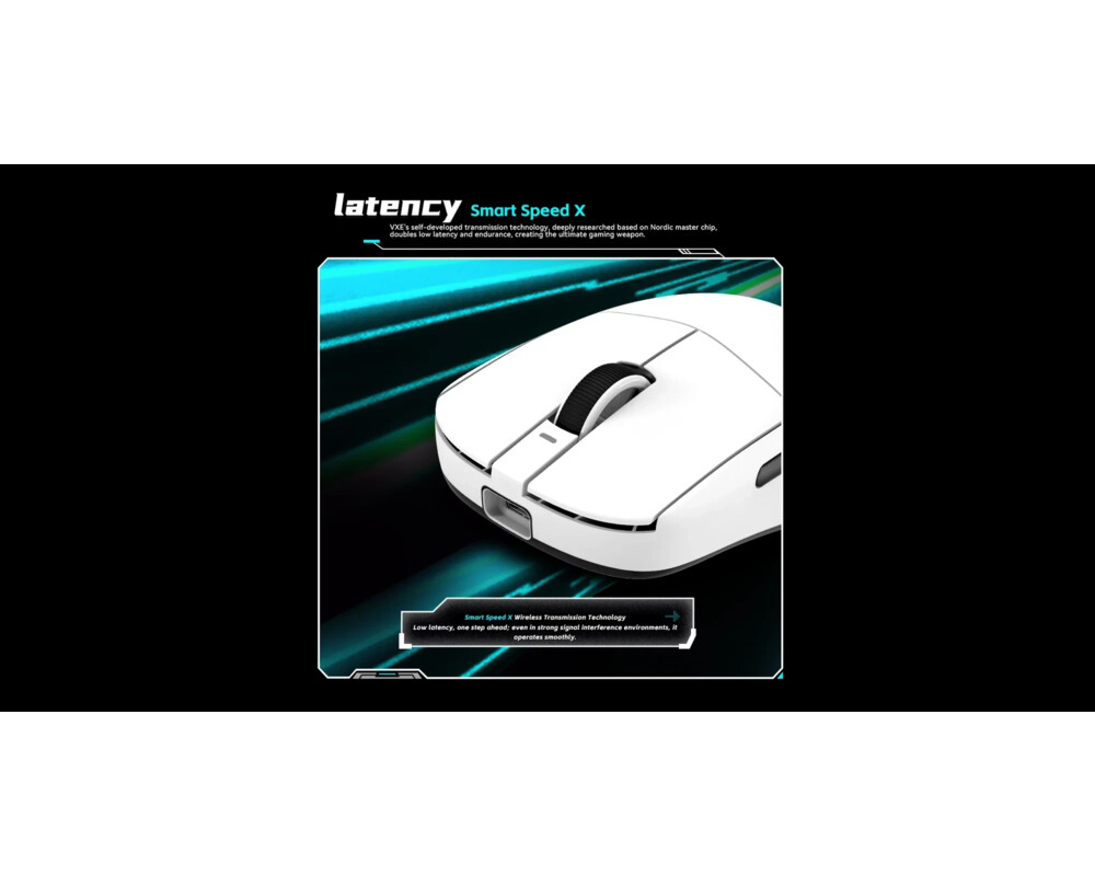 Мишка VXE професионална Wireless Gaming Mouse Dragonfly R1 SE+ - Huano Blue Glow V2 6
