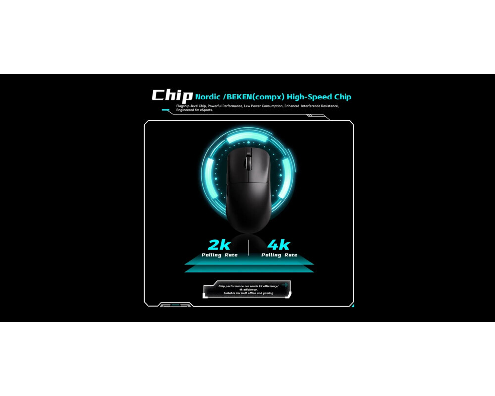 Мишка VXE професионална Wireless Gaming Mouse Dragonfly R1 SE+ - Huano Blue Glow V2 5