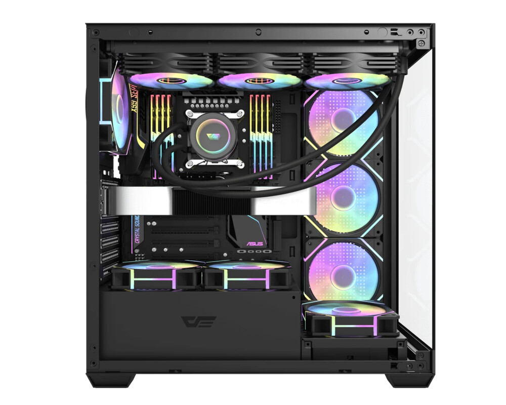 Кутия Darkflash ATX - DS900 Black - USB-C 4