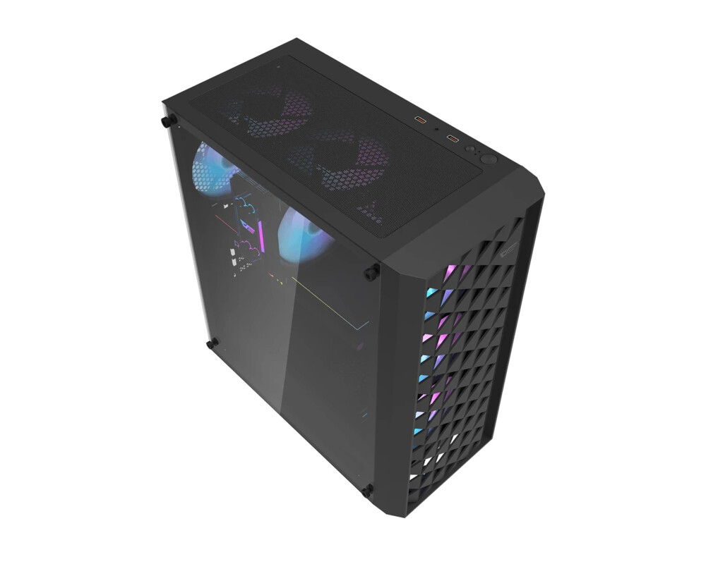 Кутия Darkflash ATX - DK351 Black - 4 fans inc... 7