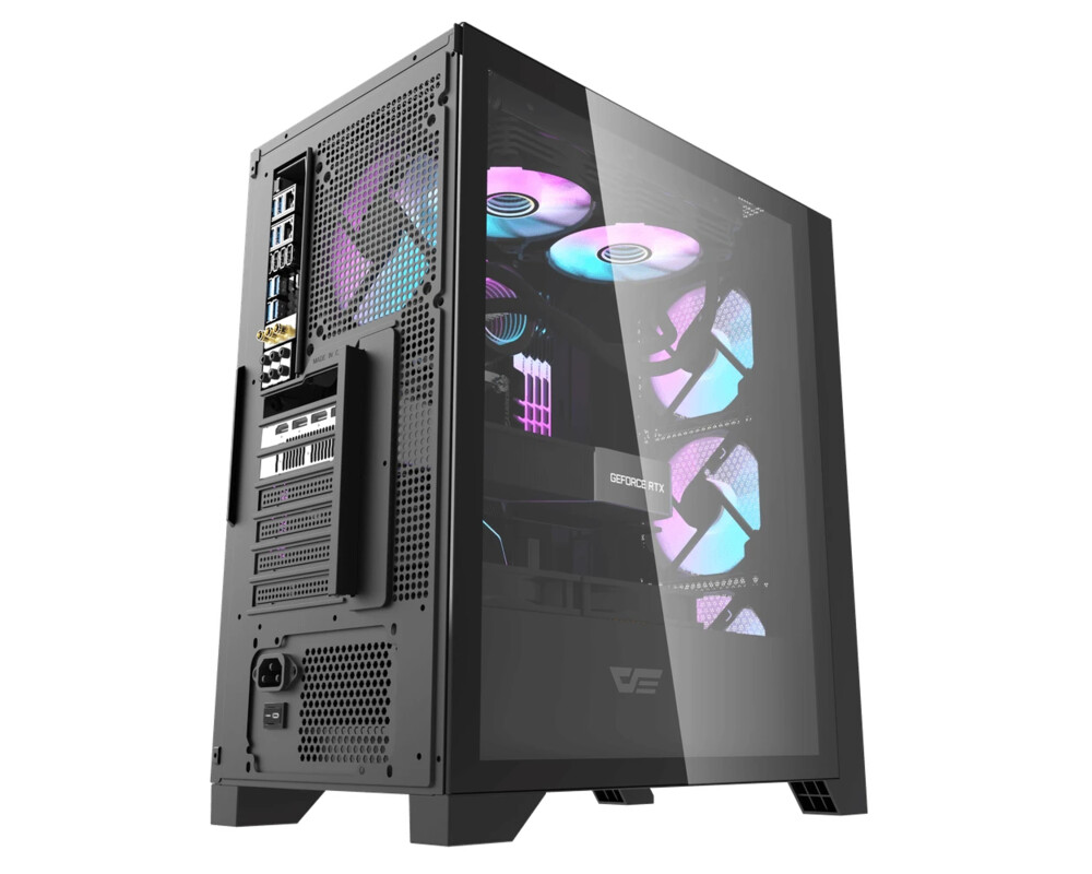 Кутия Darkflash ATX - DRX70 Mesh Black - Addressable RGB 4 fans 3