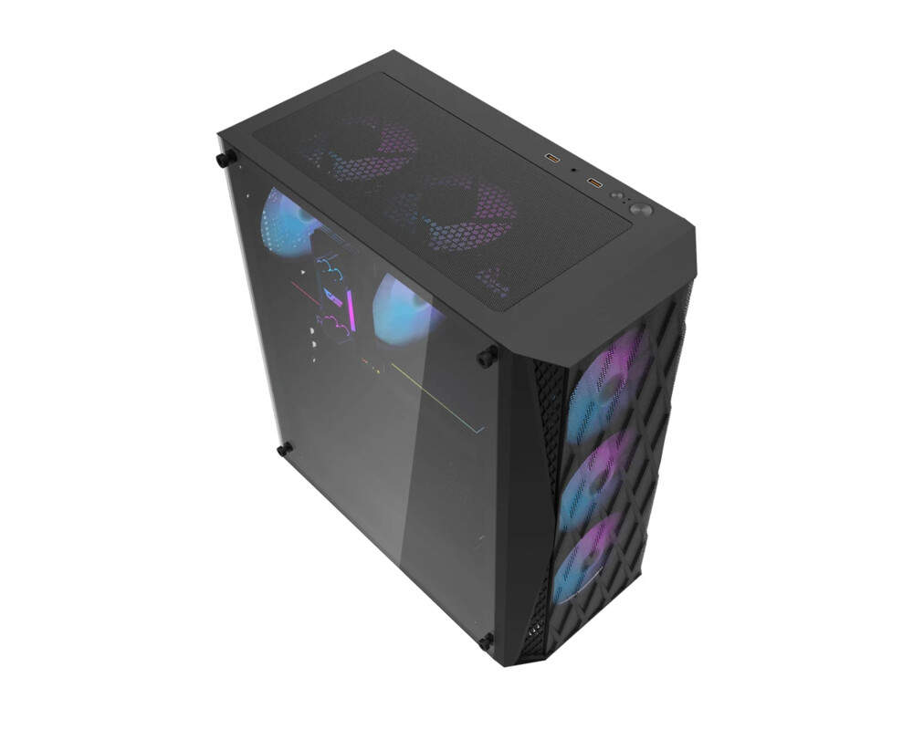 Кутия Darkflash ATX - DK352 Black - 4 fans inc... 8