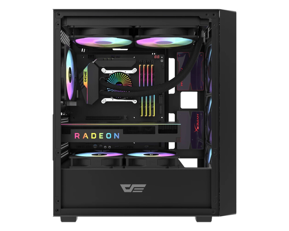 Кутия Darkflash ATX - DK353 Black - 4 fans inc... 4