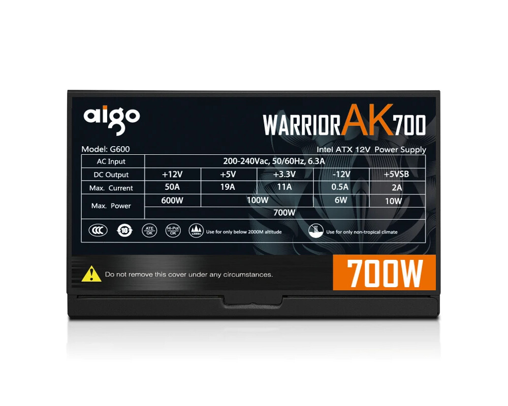 Захранване Aigo 700W - Warrior AK700 RGB 6