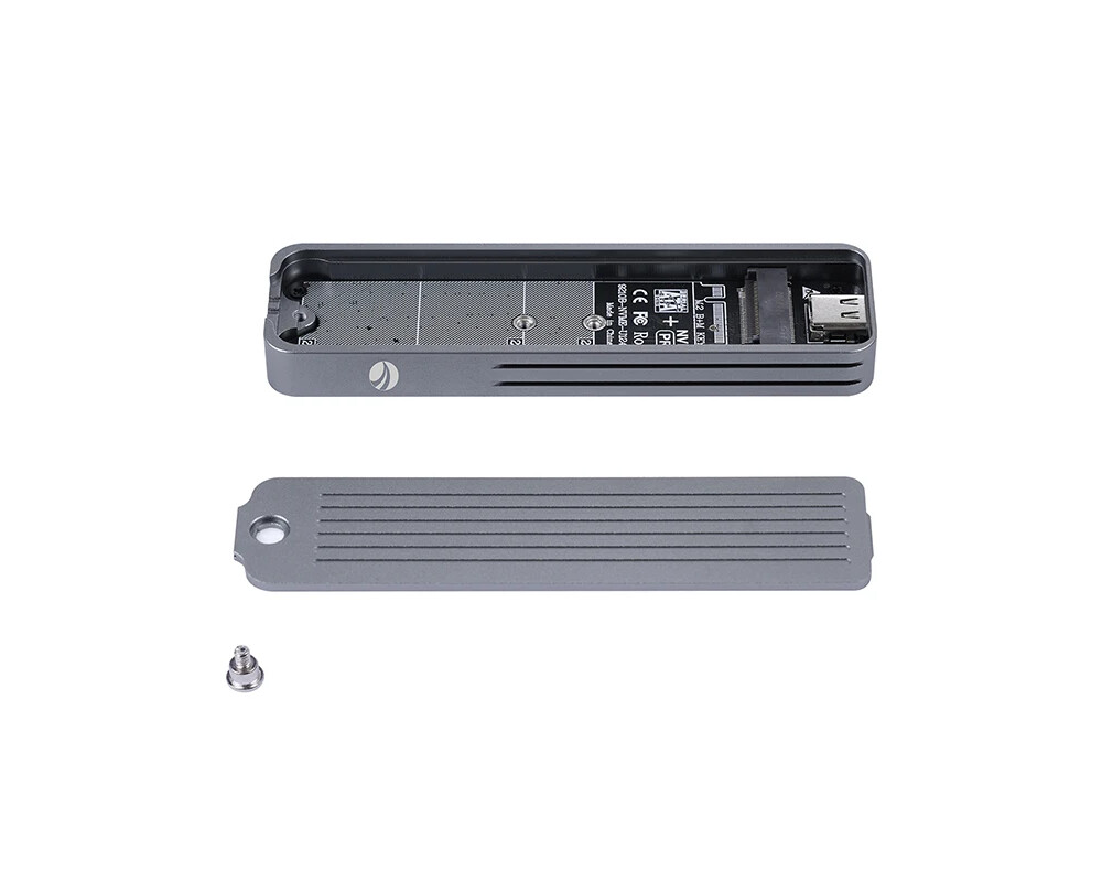 Аксесоар за съхранение VCom външна кутия за диск Storage - Case - M.2 NVMe/SATA M/B key - USB-C/A Gen.2 10Gbps 3