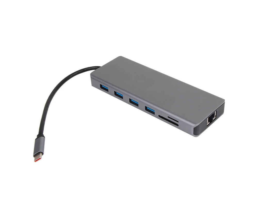 Докинг станция VCom Docking Station USB-C 13-in-1 - CU4706 - HDMI x 2 2