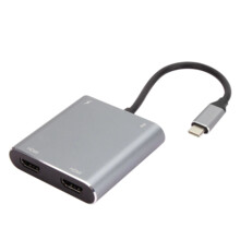  VCom Docking Station USB-C 4-in-1 - CU450S - HDMI x 2 817556 CU450S на топ цена - PIC.bg