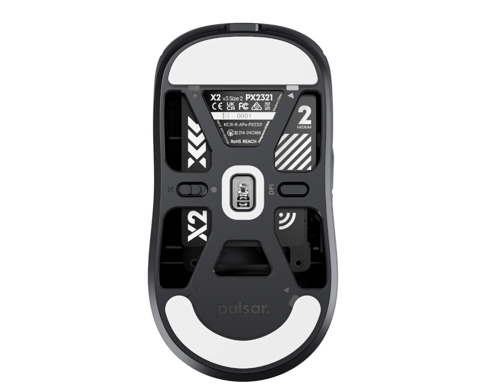 Мишка Pulsar професионална Wireless Gaming Mouse X2 v3 Size2 Black - 1K 3