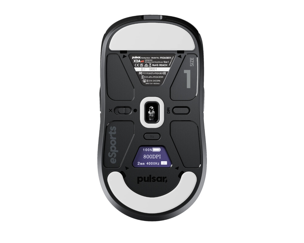 Мишка Pulsar професионална Wireless Gaming Mouse X2A v3 eS Size1 Black 8K 2