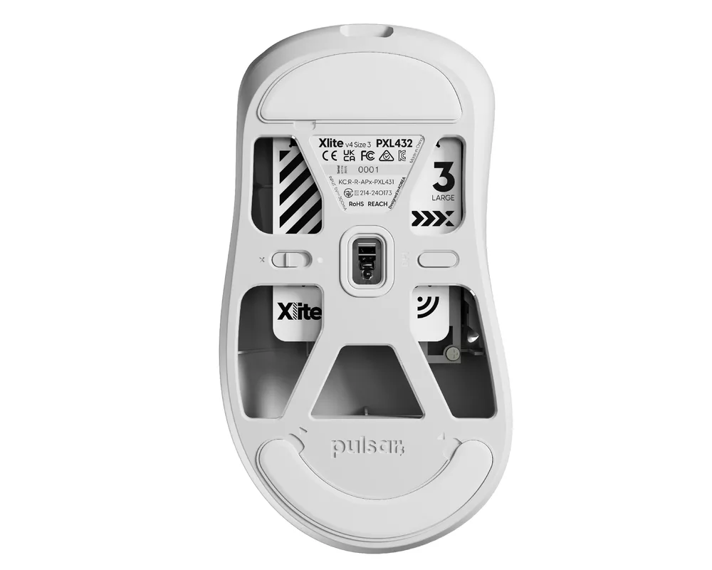 Мишка Pulsar професионална Wireless Gaming Mouse Xlite v4 Size3 White - 1K 4