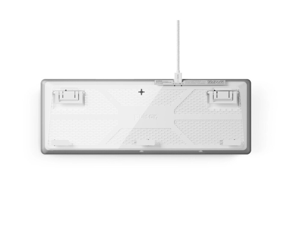 Клавиатура Pulsar професионална геймърска механична клавиатура Professional Gaming Mechanical Keyboard PCMK 2 HE TKL ANSI White - 8K 3