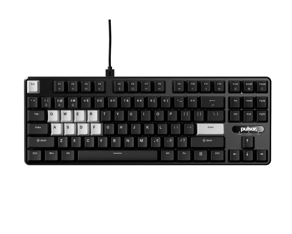 Клавиатура Pulsar професионална геймърска механична клавиатура Professional Gaming Mechanical Keyboard PCMK 2 HE TKL ANSI Black - 8K 2