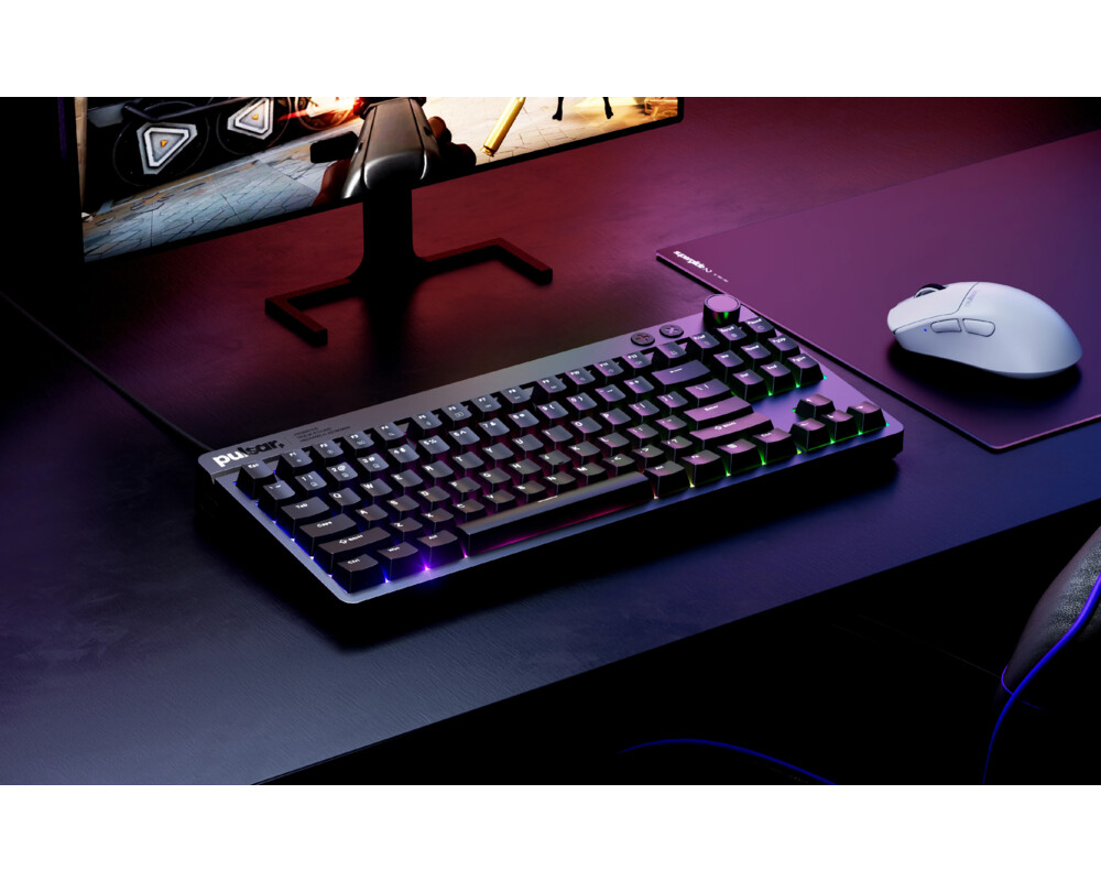 Клавиатура Pulsar професионална геймърска механична клавиатура Professional Gaming Mechanical Keyboard Xboard MS TKL ANSI Black - 8K 14