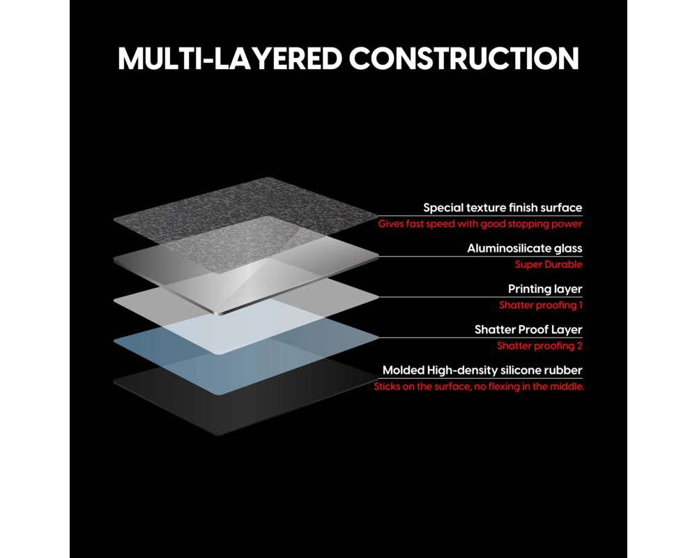 Пад за мишка Superglide професионален стъклен Gaming... 8