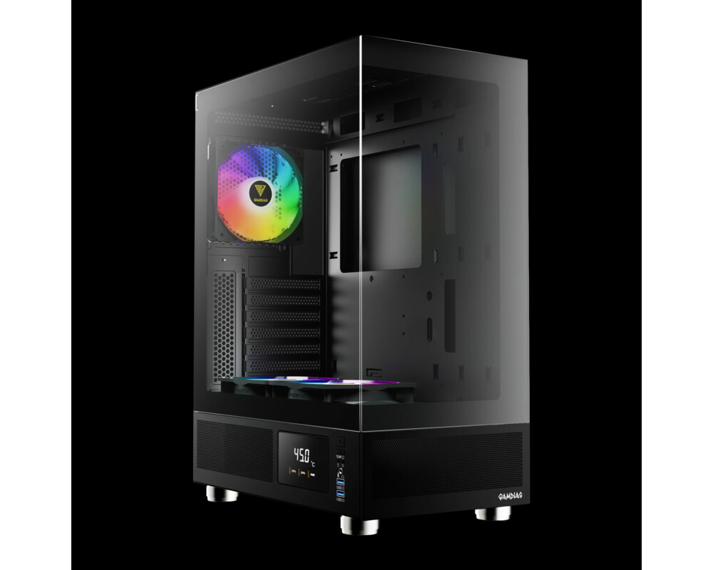 Кутия Gamdias ATX - ATLAS E1 - 3 x 120 mm A-RGB 2