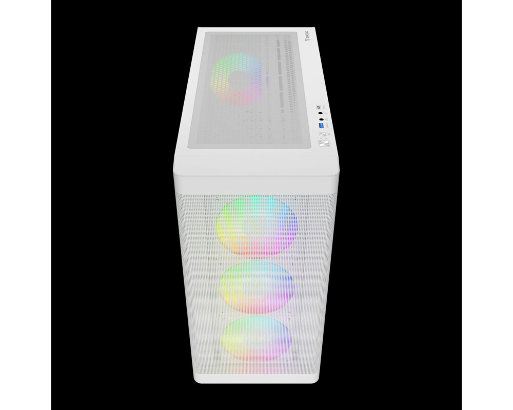 Кутия Gamdias E-ATX - ATHENA M3 White - USB-C 3