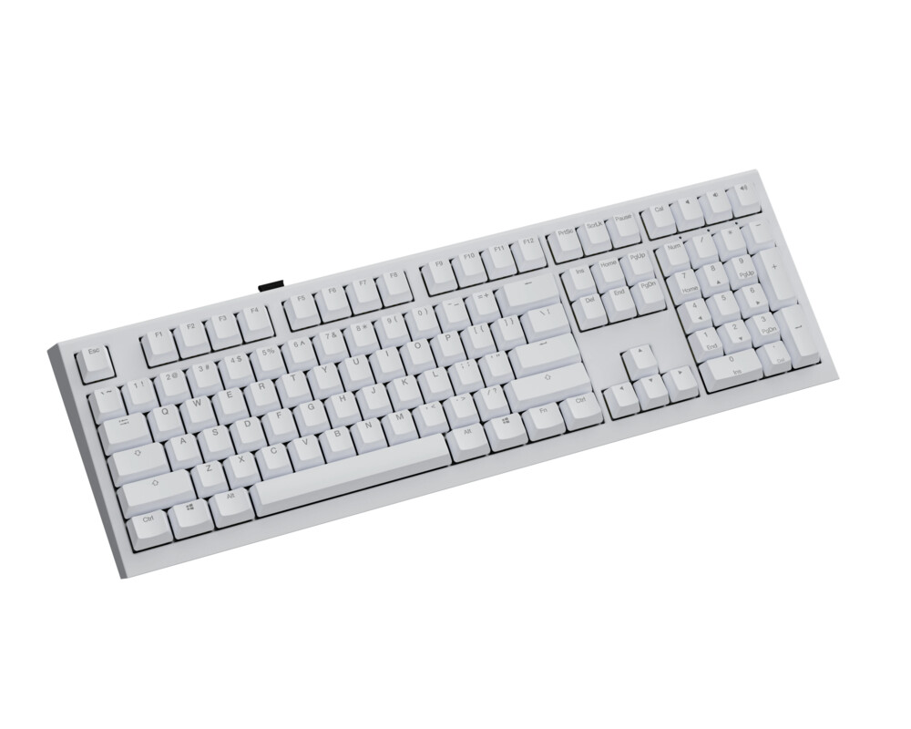 Клавиатура Ducky професионална геймърска механична клавиатура Professional Gaming Mechanical Keyboard One X Wireless White - Ducky AI Switches [Linear] 4