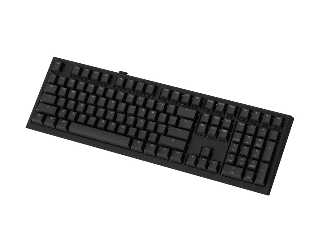 Клавиатура Ducky професионална геймърска механична клавиатура Professional Gaming Mechanical Keyboard One X Wireless Black - Ducky AI Switches [Linear] 6