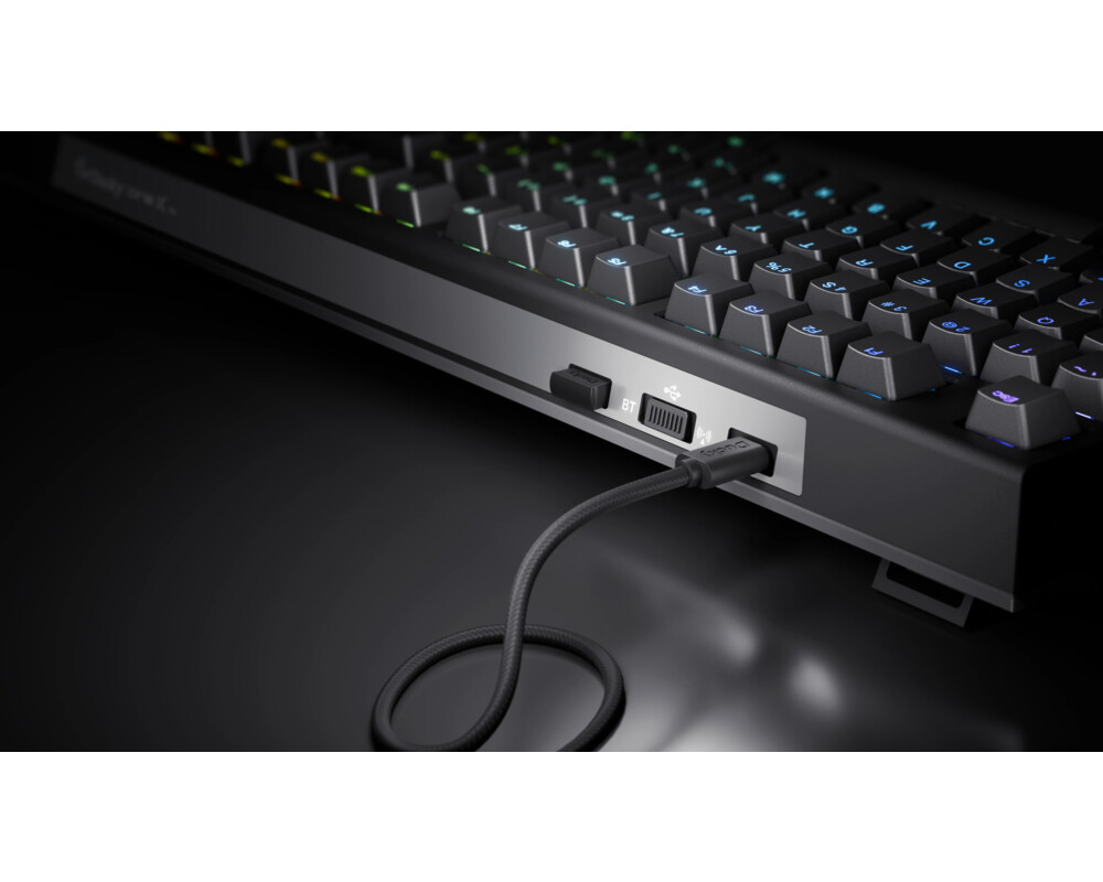 Клавиатура Ducky професионална геймърска механична клавиатура Professional Gaming Mechanical Keyboard One X Wireless Black - Ducky AI Switches [Linear] 12