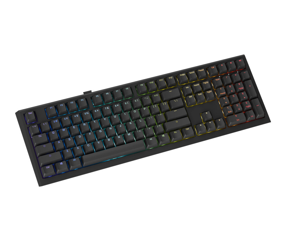 Клавиатура Ducky професионална геймърска механична клавиатура Professional Gaming Mechanical Keyboard One X Wireless Black - Ducky AI Switches [Linear] 2