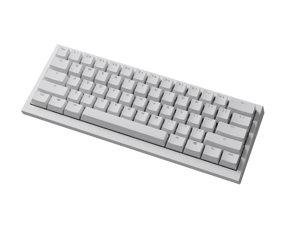 Клавиатура Ducky професионална геймърска механична клавиатура Professional Gaming Mechanical Keyboard One X Mini Wireless White - Ducky AI Switches [Linear] 6