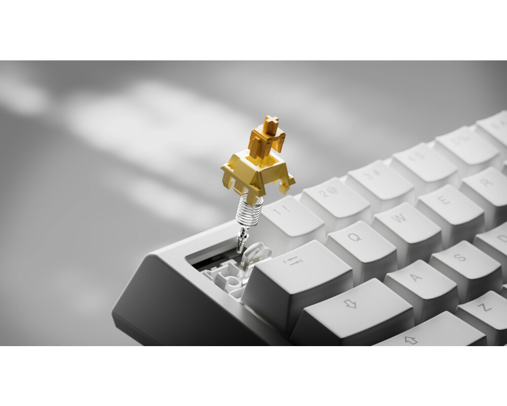 Клавиатура Ducky професионална геймърска механична клавиатура Professional Gaming Mechanical Keyboard One X Mini Wireless White - Ducky AI Switches [Linear] 17