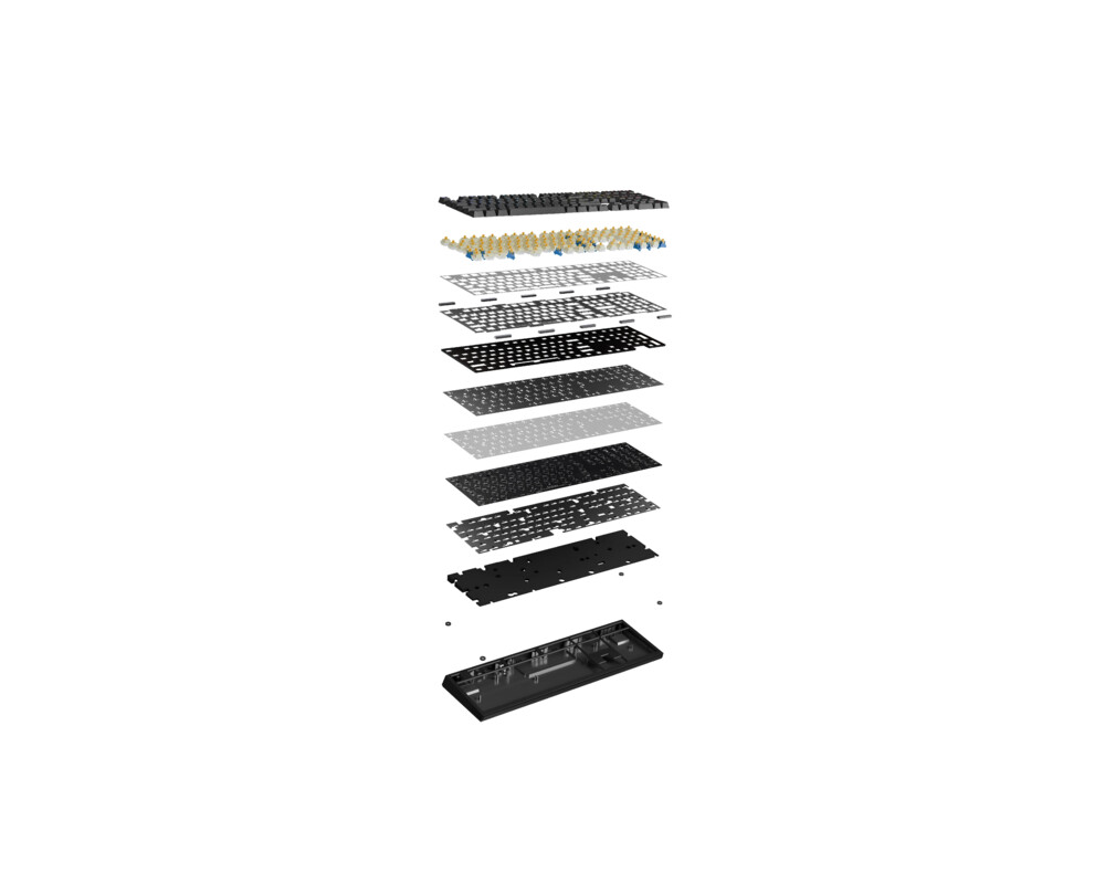 Клавиатура Ducky професионална геймърска механична клавиатура Professional Gaming Mechanical Keyboard One X Mini Wireless White - Ducky AI Switches [Linear] 13