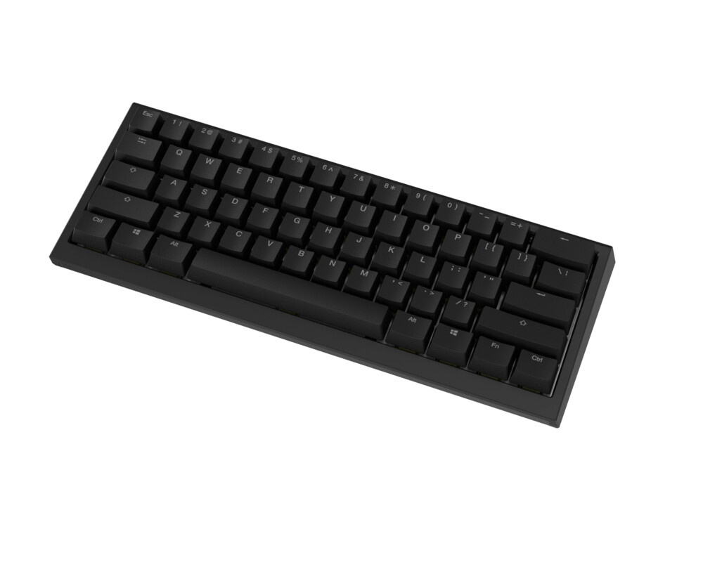 Клавиатура Ducky професионална геймърска механична клавиатура Professional Gaming Mechanical Keyboard One X Mini Wireless Black - Ducky AI Switches [Linear] 6