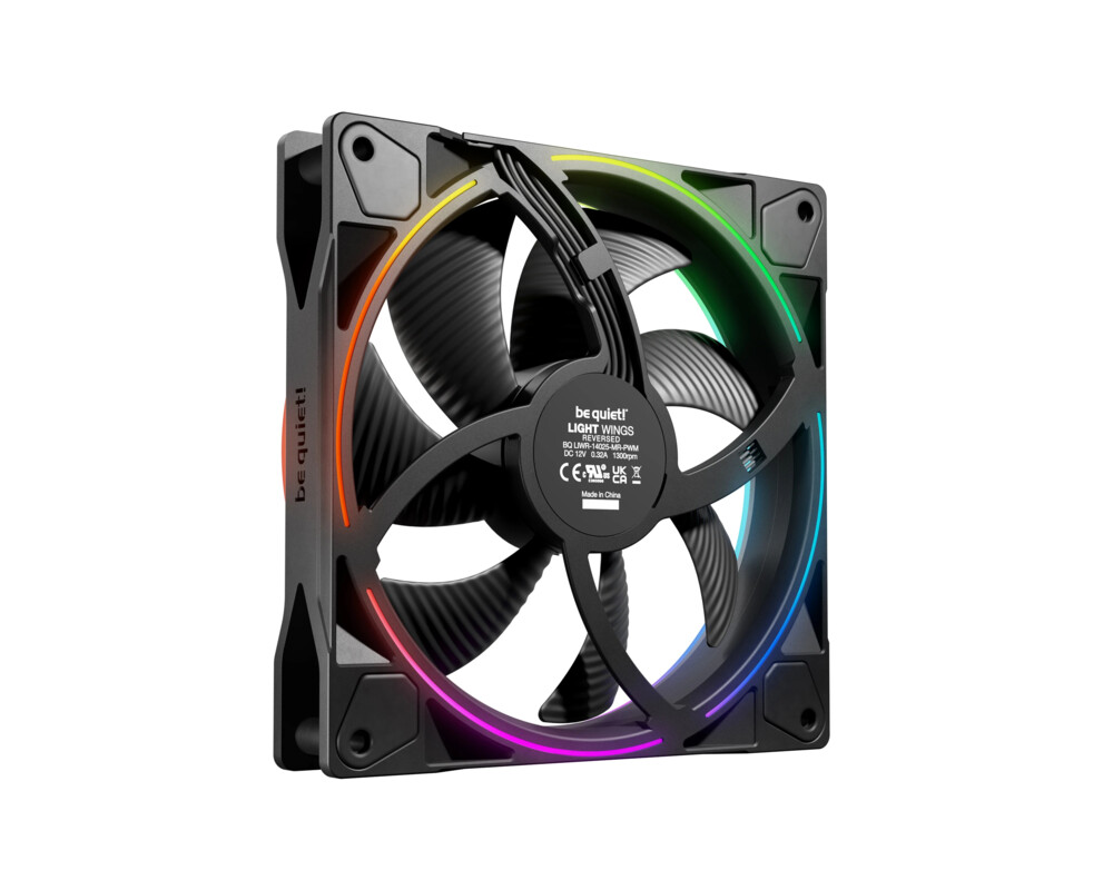 Вентилатор be quiet! Fan 140mm - LIGHT WINGS 140mm PWM Reverse Black 2