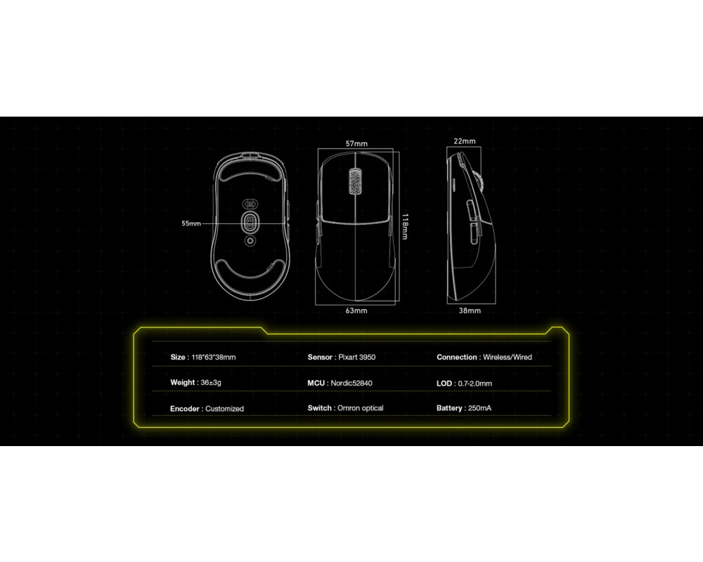 Мишка Scyrox професионална V8 White - Wireless... 16