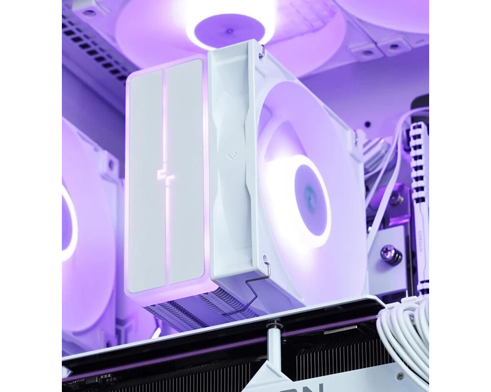 Охладител за процесор DeepCool AG400 White - Addressable RGB V... 14