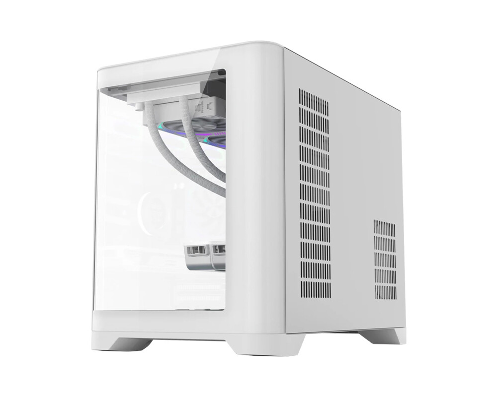Кутия 1stPlayer mATX - UV6 White 4