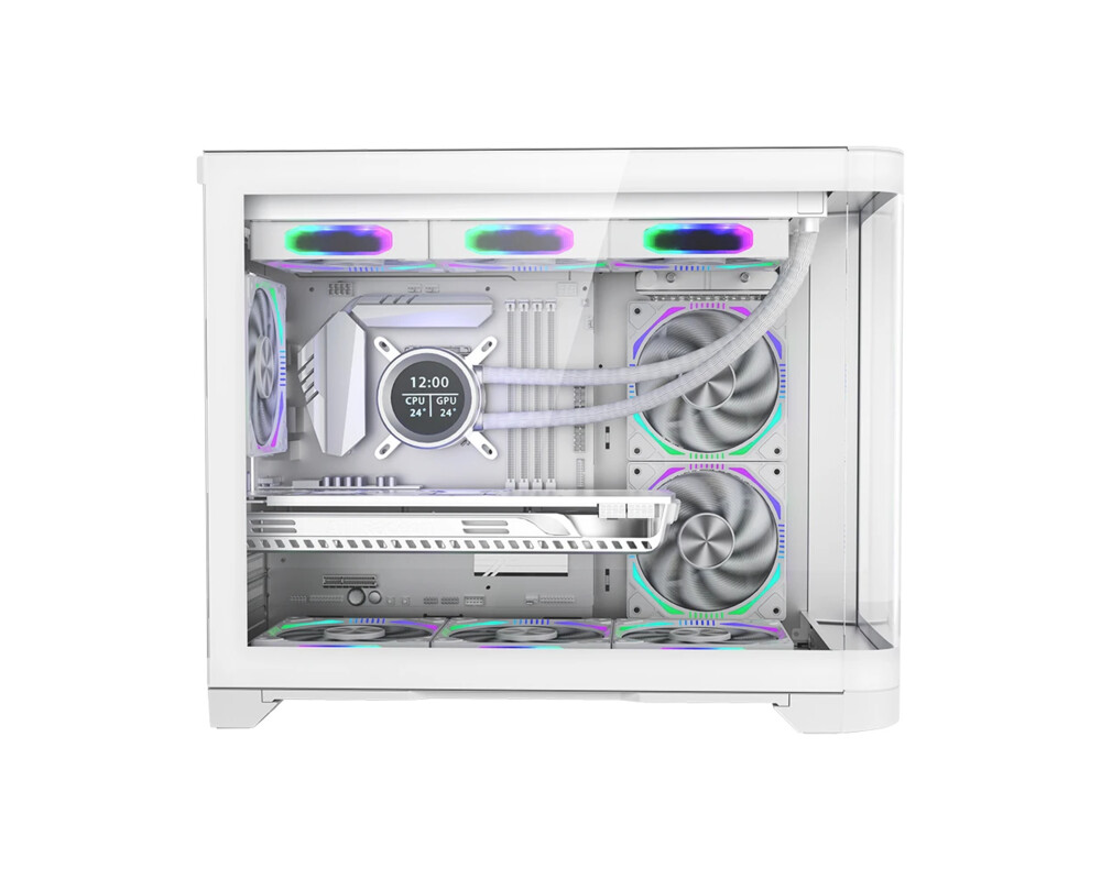 Кутия 1stPlayer mATX - UV6 White 5