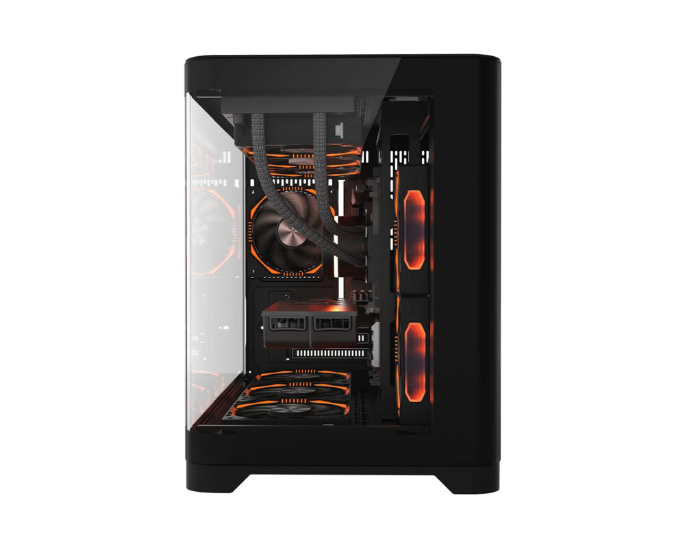 Кутия 1stPlayer mATX - UV6 Black 3