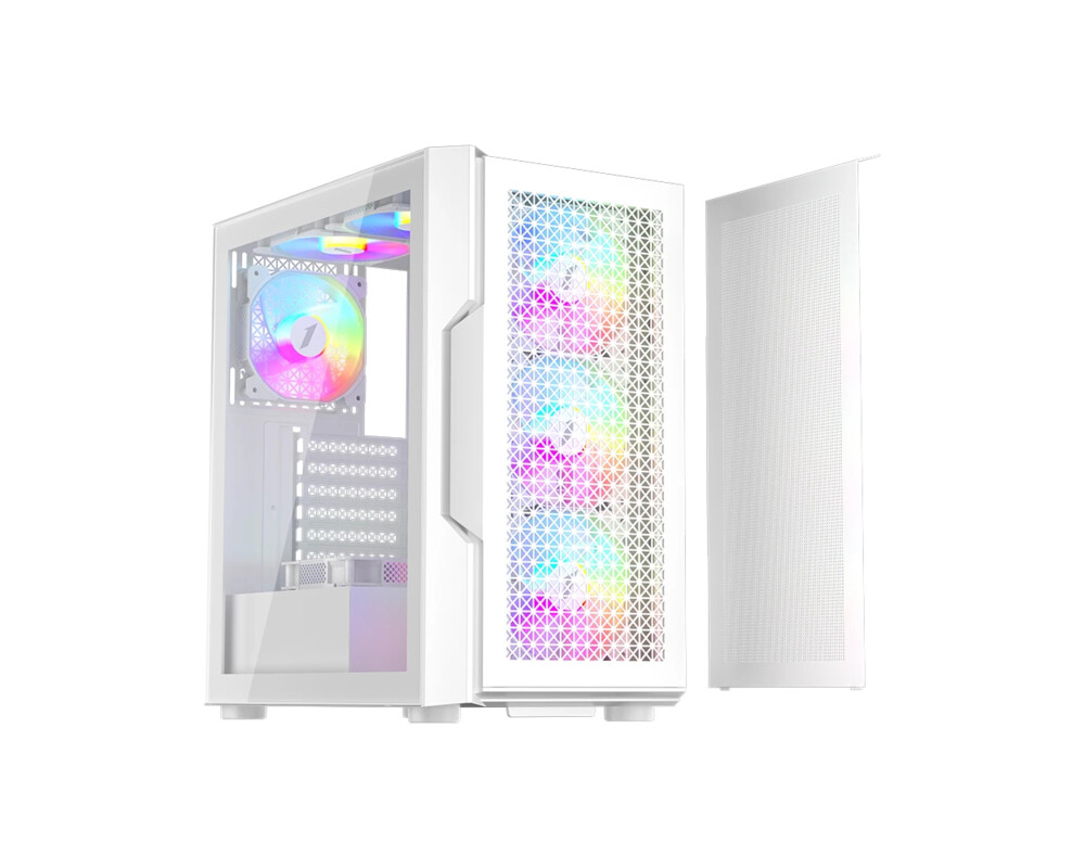 Кутия 1stPlayer ATX - TRILOBITE T7 White - 4 f... 10